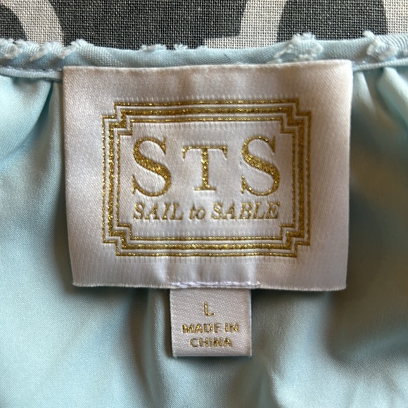 Sail To Sable allover diamond jacquard texture top szL - Picture 9 of 11